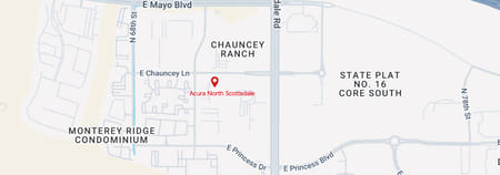 map of Acura North Scottsdale