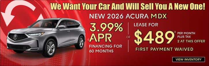 Lease Loyalty/Conquest 2026 Acura MDX Base $489