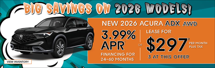Lease 2026 Acura ADX Base $297