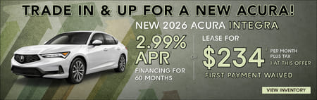 New 2026 Acura Integra Finance Special