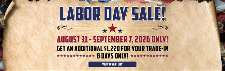 Labor Day Sale Trade In Offer