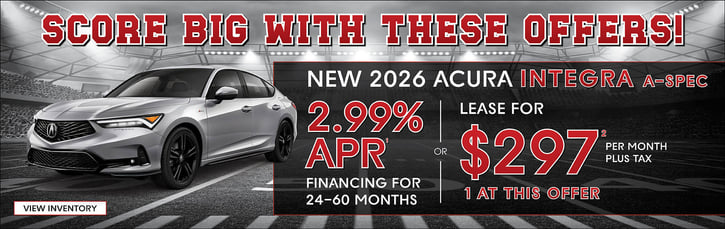 Lease 2026 Acura Integra A-Spec $297