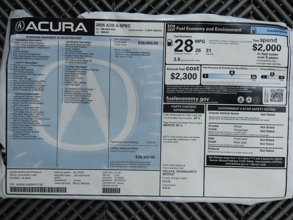 2025 Acura ADX A-Spec Package - Photo 10