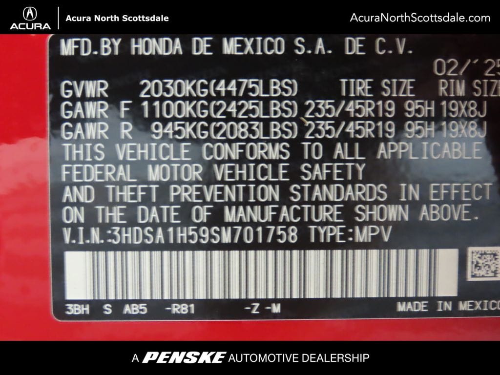 2025 Acura ADX A-Spec Package - Photo 36