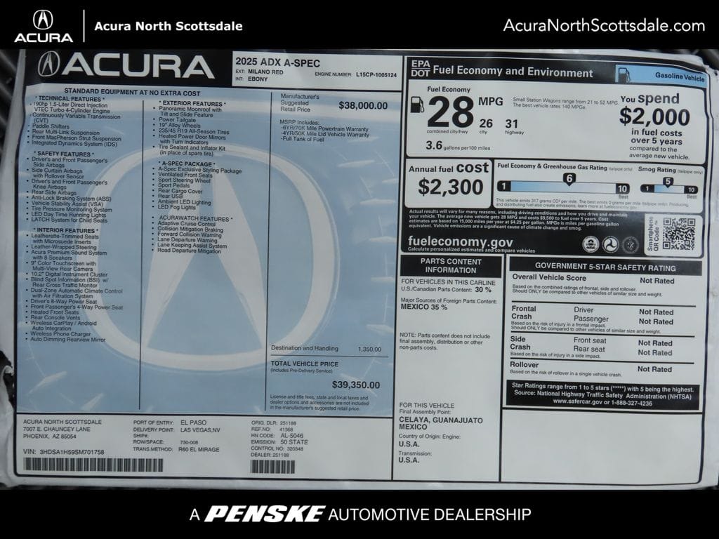 2025 Acura ADX A-Spec Package - Photo 10