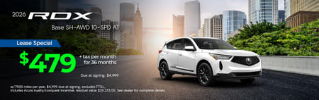 Lease 2026 Acura RDX Base $479