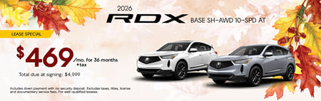 Lease 2026 Acura RDX Base $469