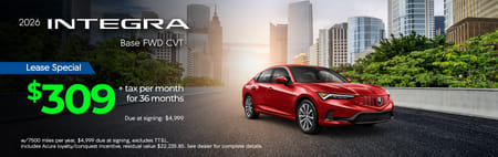 Lease 2026 Acura Integra Base $309