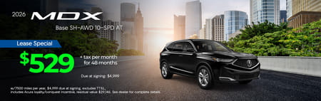Lease 2026 Acura MDX Base $529