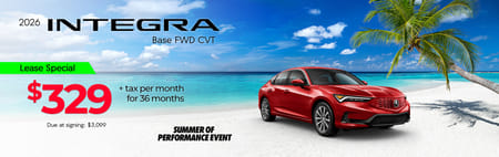 Lease 2026 Acura Integra Base $329