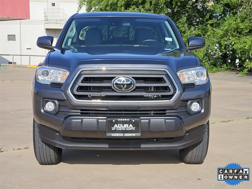 Used 2021 Toyota Tacoma SR5 with VIN 3TYAX5GN1MT018450 for sale in Austin, TX