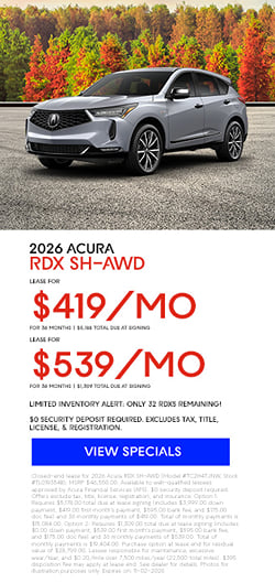 Lease 2026 Acura RDX SH-AWD $419
