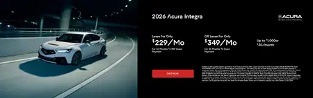 Lease 2026 Acura Integra $229