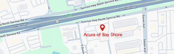 map of Acura of Bay Shore