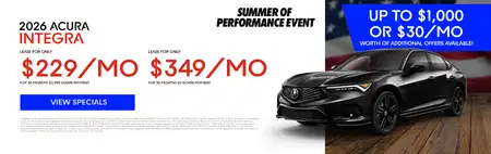 Lease Acura Integra $229