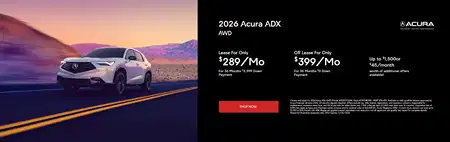 Lease 2026 Acura ADX $289