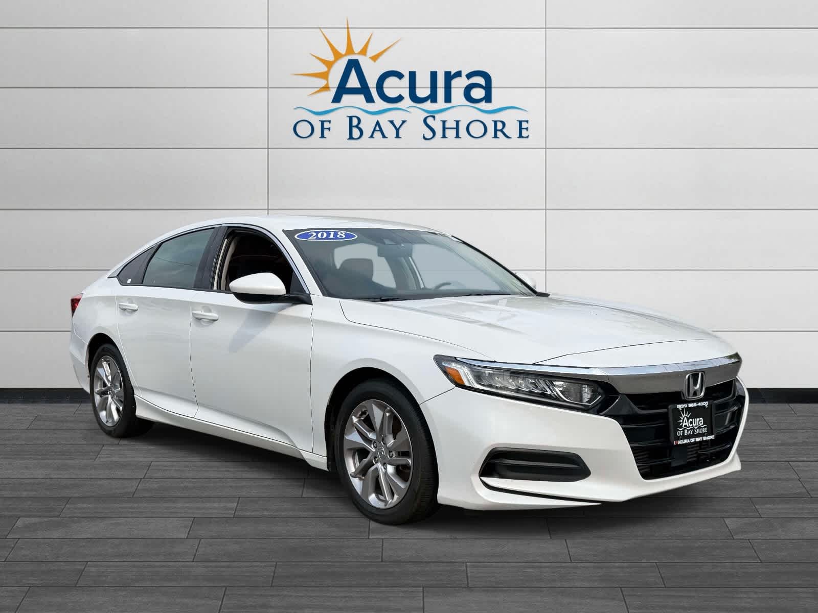 Used 2018 Honda Accord LX with VIN 1HGCV1F1XJA162493 for sale in Bay Shore, NY