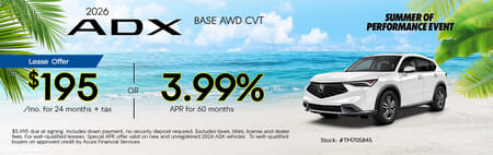 Lease 2026 Acura ADX Base $195