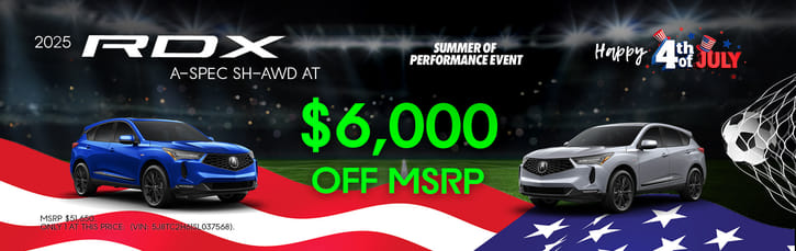 2025 RDX A-Spec $6,000 Off MSRP