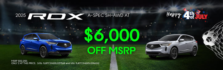 2025 RDX A-Spec $6,000 Off MSRP