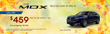 Lease 2026 Acura MDX Technology $459