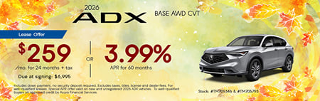 Lease 2026 Acura ADX Base $259