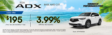 Lease Loyalty/Conquest 2026 Acura ADX Base $195