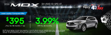 New 2026 Acura MDX Base Finance Special
