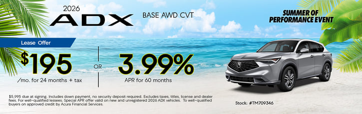 Lease 2026 Acura ADX Base $195
