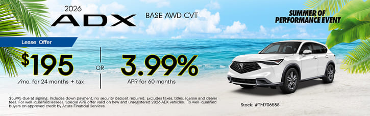 Lease 2026 Acura ADX Base $195