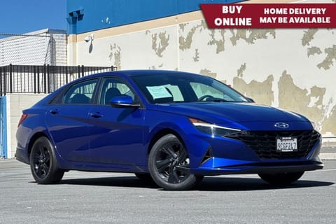 1 image of 2023 Hyundai Elantra Hybrid Blue