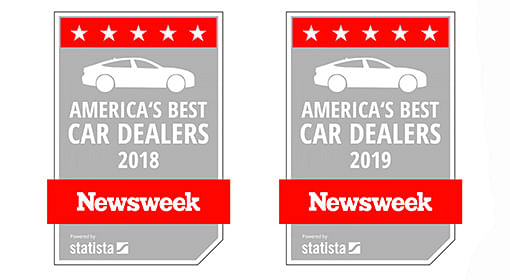 America Best Car Dealers 2018 and 2019 badges