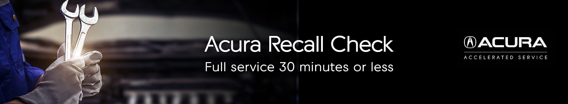 Acura Recall Check Banner