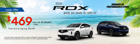 Lease Loyalty/Conquest 2026 Acura RDX Base $469