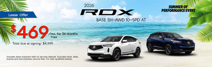 Lease Loyalty/Conquest 2026 Acura RDX Base $469