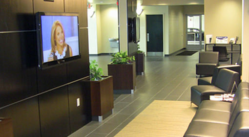 The client lounge at Acura Service Center at Acura of Limerick