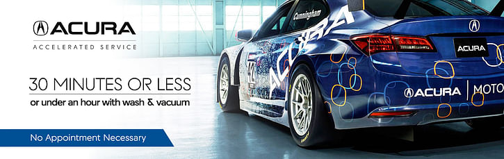 Acura Accelerated Service banner