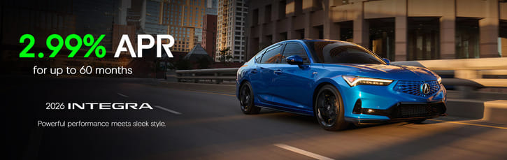 New 2026 Acura Integra Finance Special 2.99% APR Special
