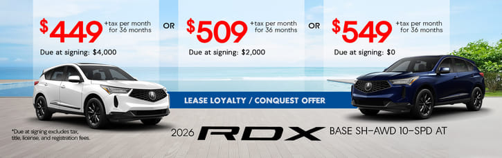 2026 RDX Lease