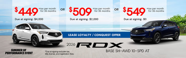 2026 RDX Lease