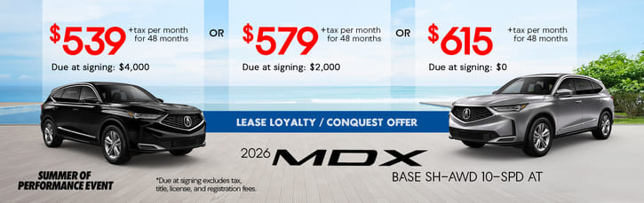 2026 MDX Lease Offer