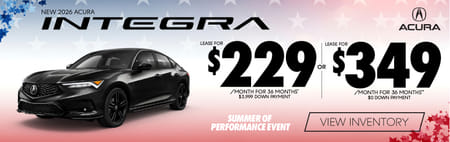 Lease 2026 Acura Integra $229