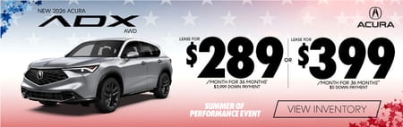 Lease 2026 Acura ADX $289