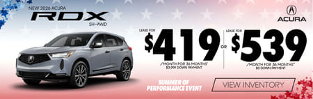Lease 2026 Acura RDX SH-AWD $419