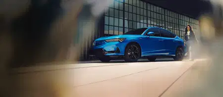2026 Acura Integra A-Spec with Technology Package shown in Double Apex Blue Pearl.
