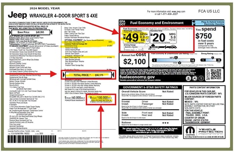 1 image of 2024 Jeep Wrangler 4xe Sport S
