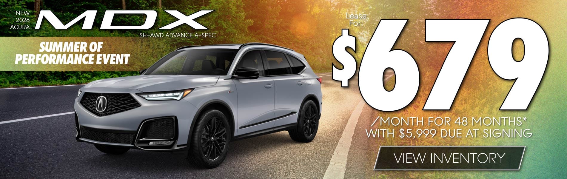 Lease 2026 Acura MDX Advance A-Spec $679