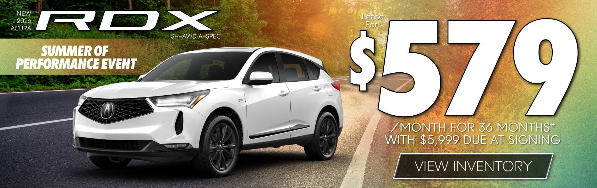 Lease 2026 Acura RDX A-Spec $579