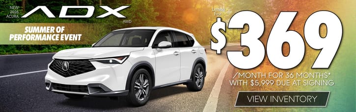 New 2026 Acura ADX AWD Lease for $369 a month for 36 months with $5,999 due at signing*