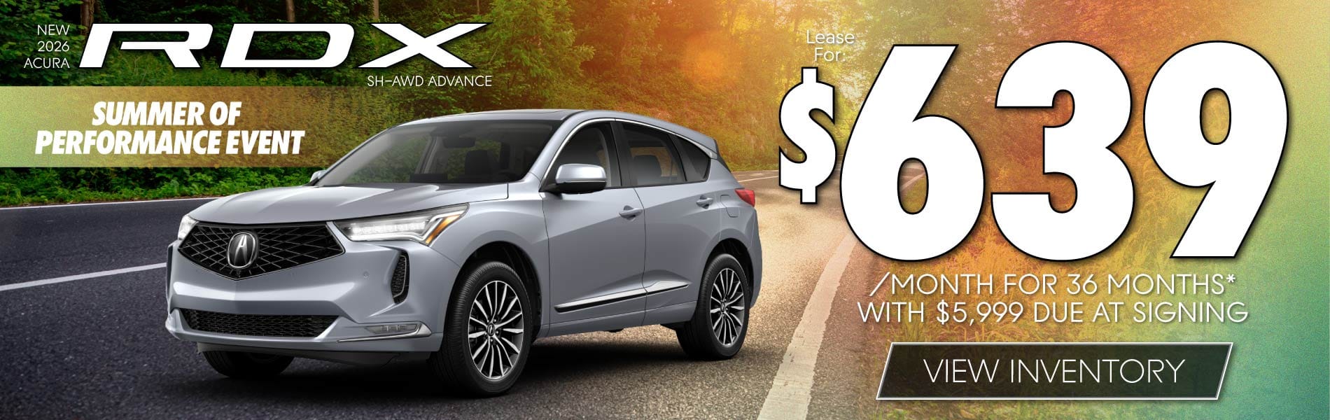 Lease 2026 Acura RDX Advance AWD $639